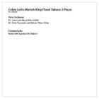 Cobre Leito King Mariah Floral Tabaco 3 Peças