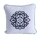 Cobre Leito King Marrocos Acompanha Almofadas 5 Peças - Cinza