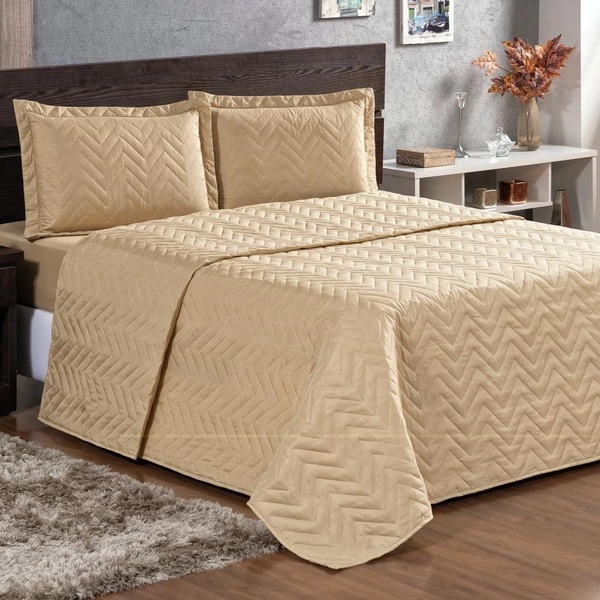 Cobre Leito King Pratic Lisa 3 Peças - Avela