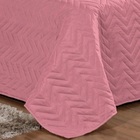Cobre Leito King Pratic Lisa 3 Peças - Rose