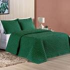 Cobre Leito King Ravena Bordado Micropercal 200 Fios 3 Peças