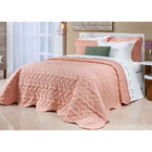 Cobre Leito King Size Rosa 200 Fios 100% Algodão + Jogo De Ca