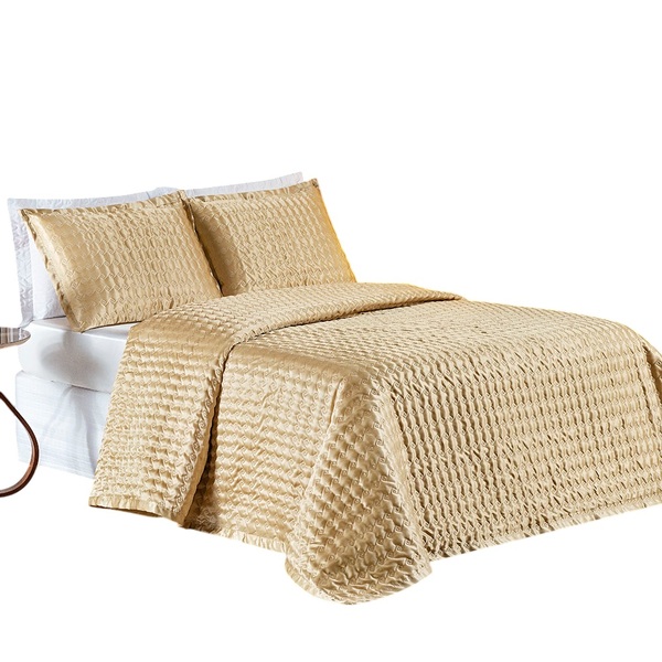 Cobre Leito King Splendore Cetim Charmousse 3pç 100% Poliéste