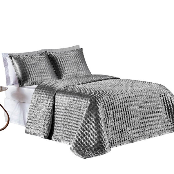 Cobre Leito King Splendore Cetim Charmousse 3pç 100% Poliéste