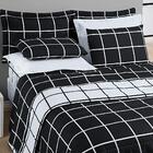 Cobre Leito King Square Micropercal 200 Fios 3pç - Preto