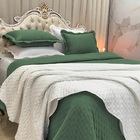 Cobre Leito King Vitoria Dupla Face 3pç 100% Poliéster - Verde