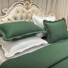 Cobre Leito King Vitoria Dupla Face 3pç 100% Poliéster - Verde