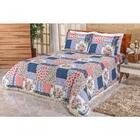 Cobre Leito La Bella Casal Padrão 03 Peças Rosa