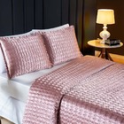 Cobre Leito La Fiori Queen Dupla Face 3 Peças - Rosê - 100% P