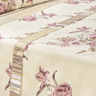 Cobre Leito Leio Super King Floral Estampado Palha Percal 180