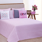 Cobre Leito Liberty 07 Pçs Queen Rosa [f101]