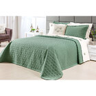 Cobre Leito Liso King Size Verde Micro Percal Peletizado 200