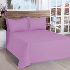 Cobre Leito Matelassado Classic Queen 03 Pçs  Rosa [f101]