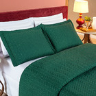 Cobre Leito Mistral Padrão Dupla Face 3 Peças - Esmeralda - 1