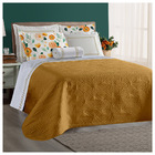 Cobre Leito Montenegro King Dupla Face 4 Peças - Mostarda - 1