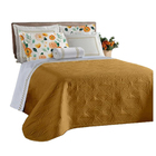 Cobre Leito Montenegro King Dupla Face 4 Peças - Mostarda - 1