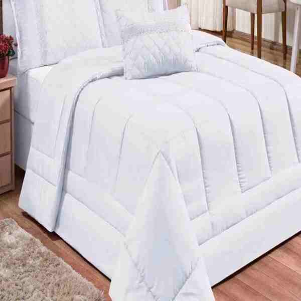 Cobre Leito Oliveira Queen 6 Peças - Branco