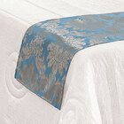 Cobre Leito Palha Seda Amassada 10 Peças Com Peseira Xale Jac