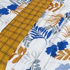 Cobre Leito Poeme Padrão Dupla Face 3 Peças - Leaves