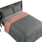 Cobre Leito Queen 3 Peças Clara 100% Poliéster Cinzarosê