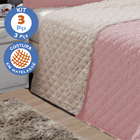 Cobre Leito Queen + 2 Porta Travesseiros Dupla Face Em 5 Core