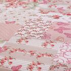 Cobre Leito Queen Antique Piquet 3 Peças Rosê