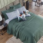 Cobre Leito Queen Basic 300 Fios 7 Peças - Verde Mountains -