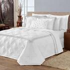 Cobre Leito Queen Belga Micropercal 200 Fios 7 Peças - Branco