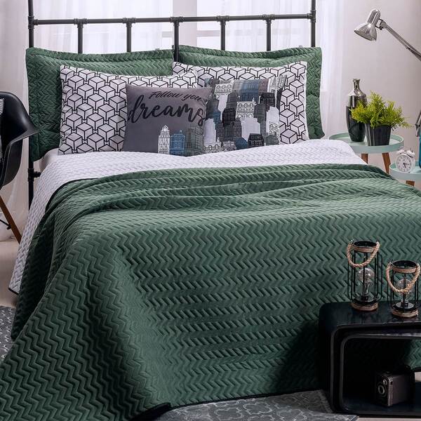 Cobre Leito Queen Colorful Dupla Face Micropercal 200 Fios 7