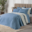 Cobre Leito Queen Compose Dupla Face 160 Fios 3 Peças - Poa A