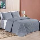 Cobre Leito Queen Doroty Micropercal 100% Poliéster - Cinza