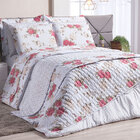 Cobre Leito Queen Dupla Face 3 Peças Estampado Valentino Com