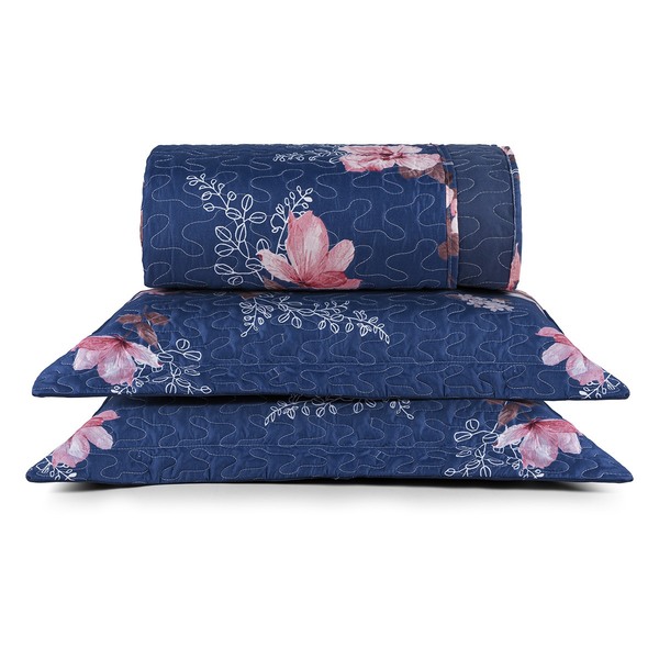 Cobre Leito Queen Dupla Face Avere Micropercal 200 Fios 3 Peç