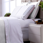 Cobre Leito Queen Dupla Face Branco + Jogo De Cama 100% Algod