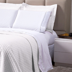 Cobre Leito Queen Dupla Face Branco + Jogo De Cama 100% Algod