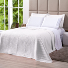 Cobre Leito Queen Dupla Face Branco + Jogo De Cama 100% Algod