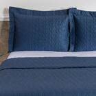 Cobre Leito Queen Egeo Dupla Face Percal 200 Fios 3 Peças - A