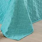 Cobre Leito Queen Florency Micropercal 200 Fios 3 Pçs Azul