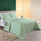 Cobre Leito Queen Florency Micropercal 200 Fios 3 Pçs Verde