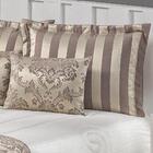 Cobre Leito Queen Gênova Seda E Jacquard 10 Peças - Cáqui