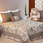 Cobre Leito Queen Julia Percal 180 Fios 5 Pçs - Camafeu