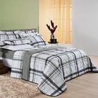 Cobre Leito Queen Laura Percal 180 Fios 3 Peças - Xadrez