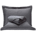 Cobre Leito Queen Lume Dupla Face 3pç 100% Poliéster - Cinza