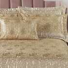 Cobre Leito Queen Nobreza Cetim Amassado Com Tule Bordado 7 P