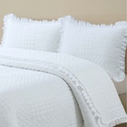 Cobre Leito Queen Percal 300 Fios Malvinni 3 Peças - Branco