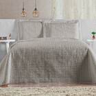 Cobre Leito Queen Plata Micropercal 200 Fios 3 Peças - Bege -