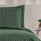 Cobre Leito Queen Plata Percal 200 Fios 3 Peças - Verde Milit