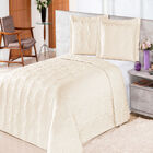 Cobre Leito Queen Pratic Rosas Palha Enxovais Aquarela 3 Peças