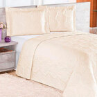 Cobre Leito Queen Pratic Rosas Palha Enxovais Aquarela 3 Peças