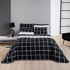 Cobre Leito Queen Preto Micropercal 200 Fios Dupla Face + Jog